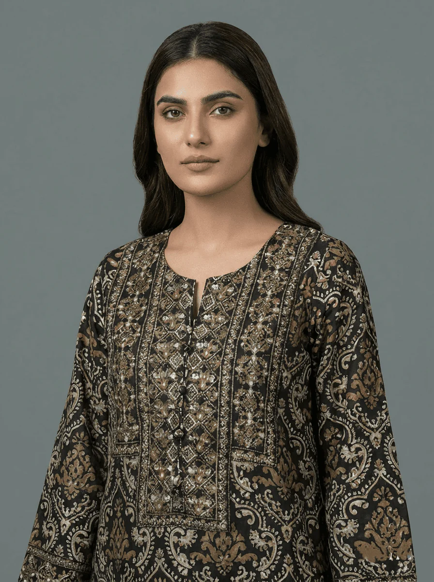 Motif Munar Embroidered Suit-3964 - Image 5