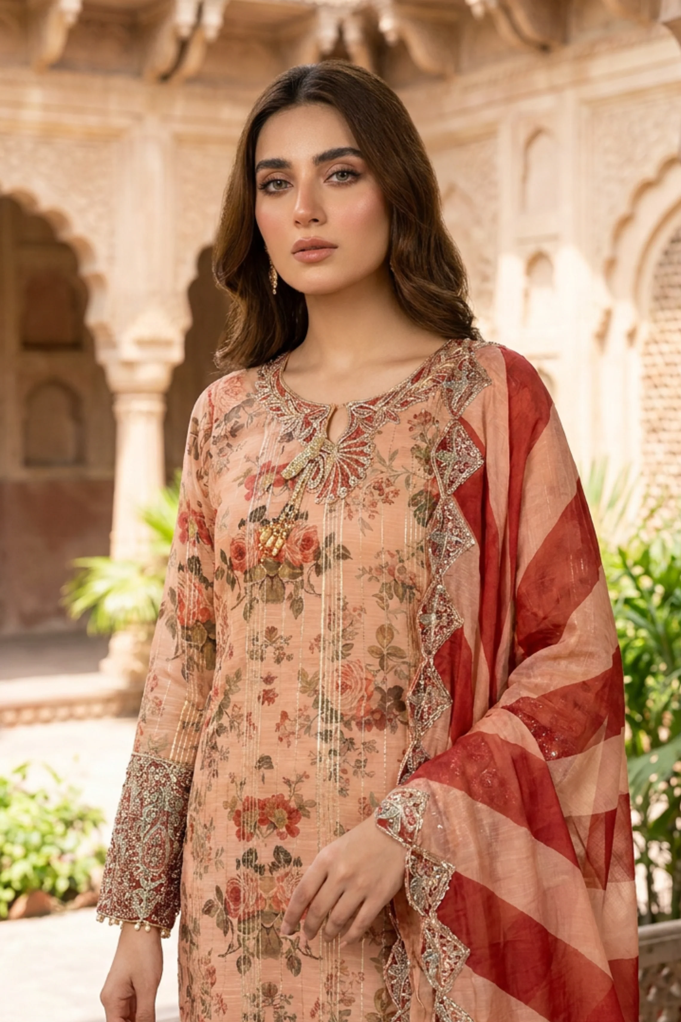 Motif Printed Munar Suit-4077 - Image 4