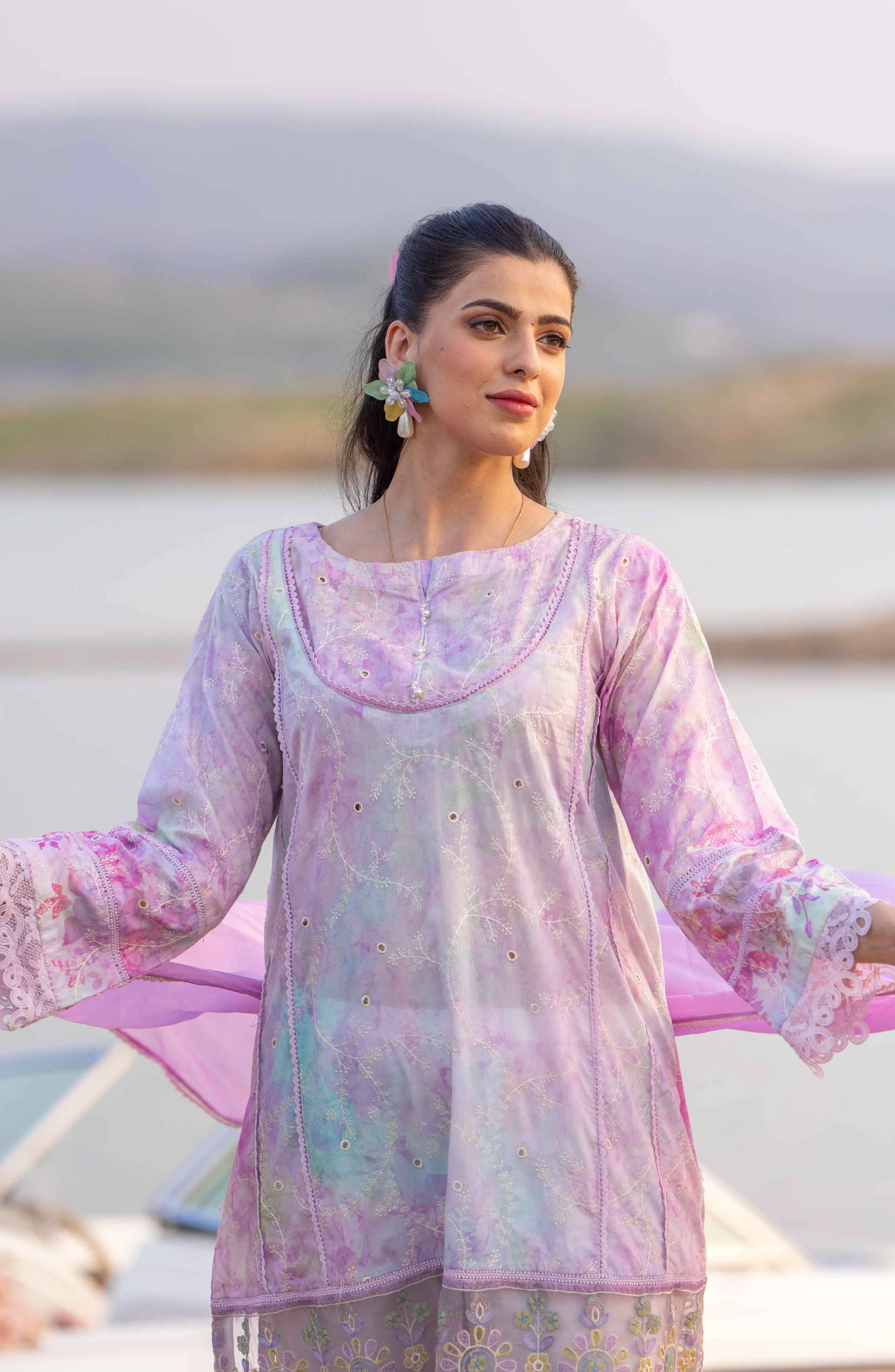 Motif Satrangi Print-Kari Suit-007-A - Image 4