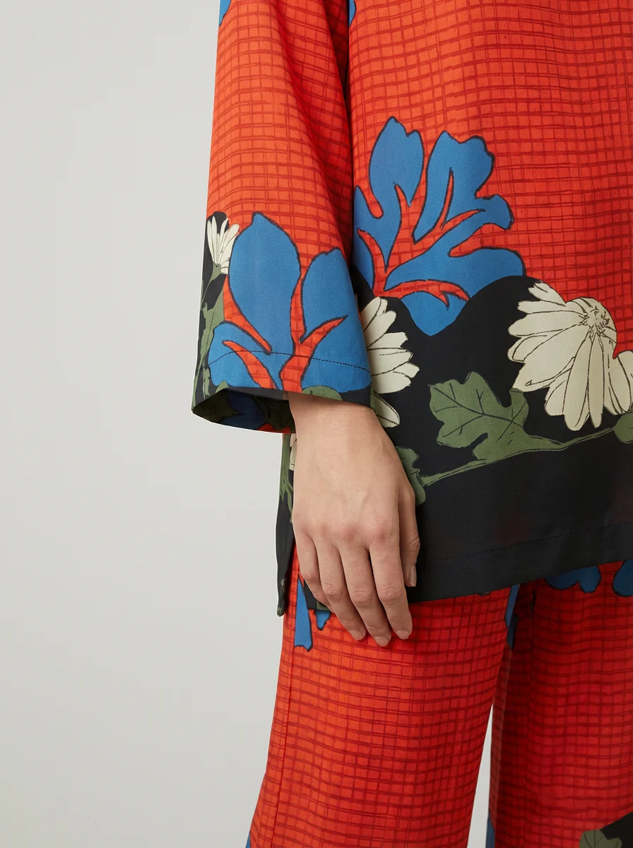Motif Silk Printed Co-ord Set-051 - Image 4