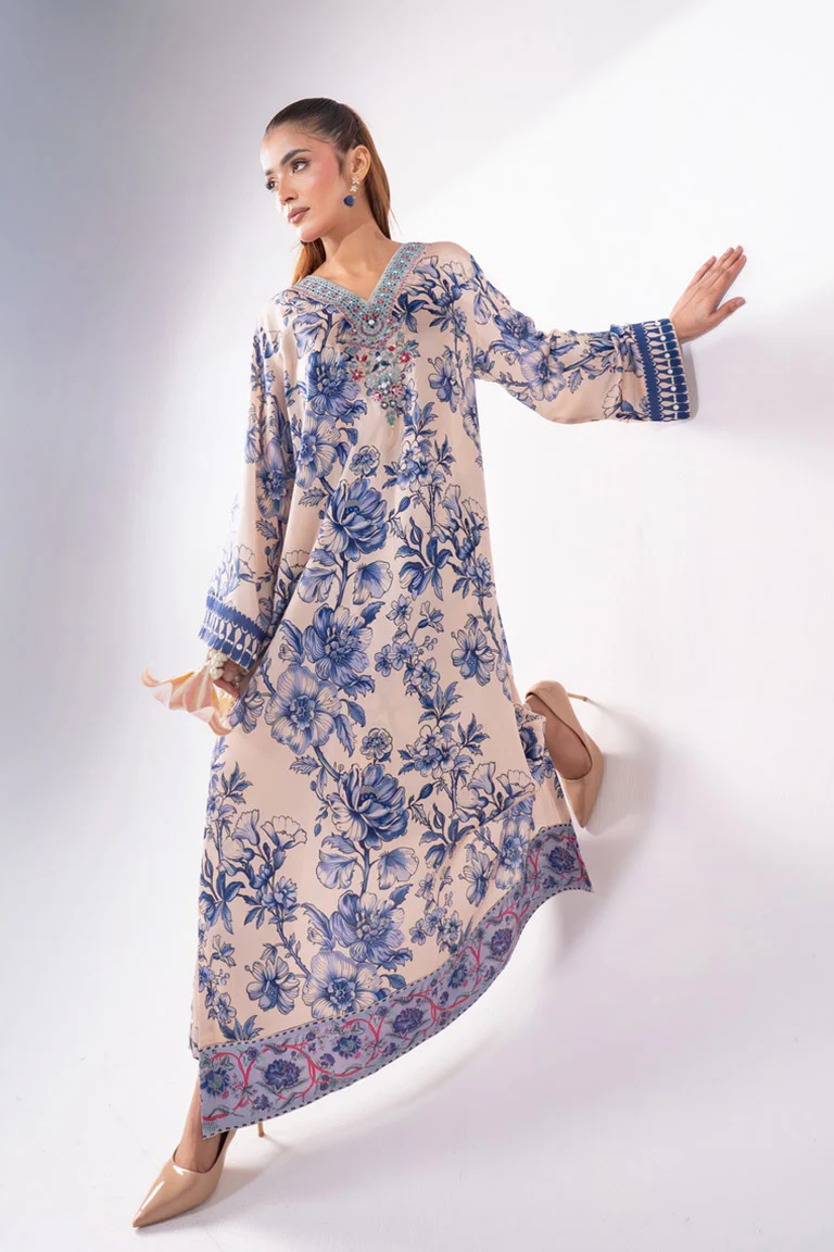 Motif Silk Printed Co-ord Set-3969 - Image 3