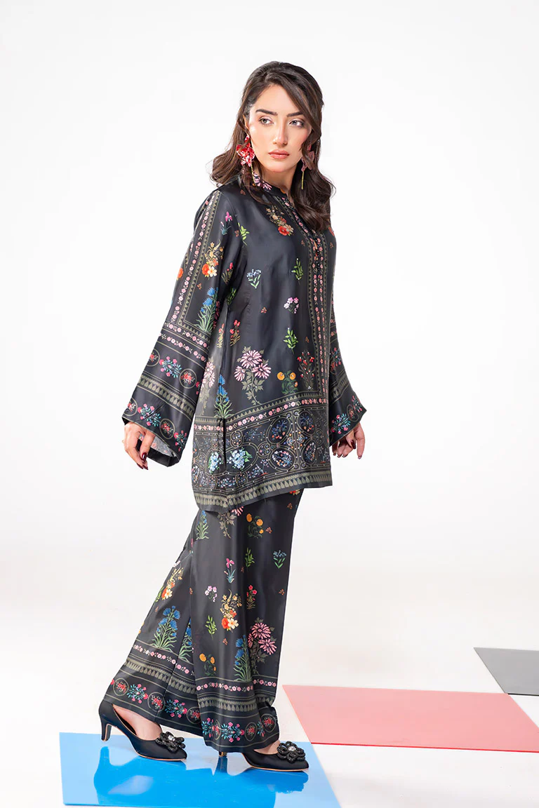 Motif Silk Printed Co-ord Set-3989 - Image 3