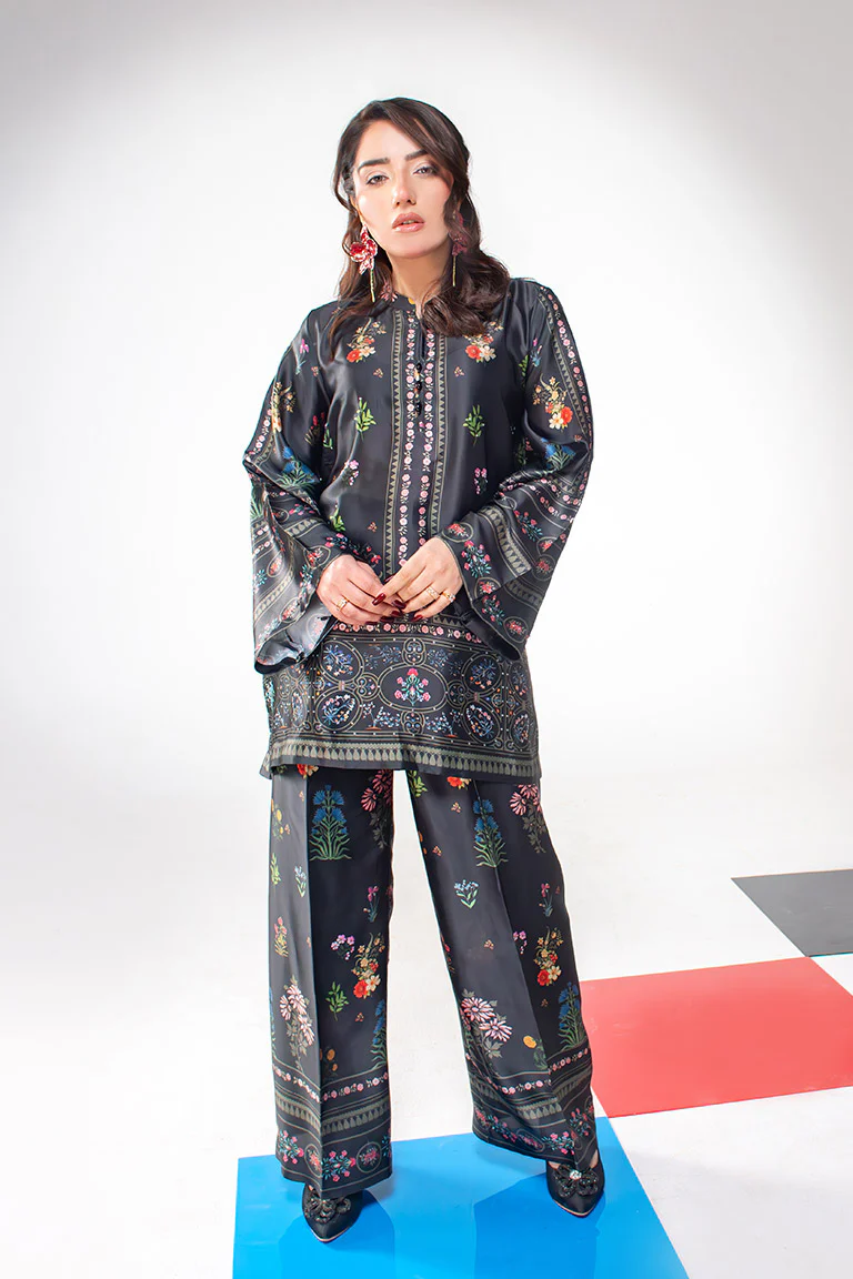 Motif Silk Printed Co-ord Set-3989 - Image 5