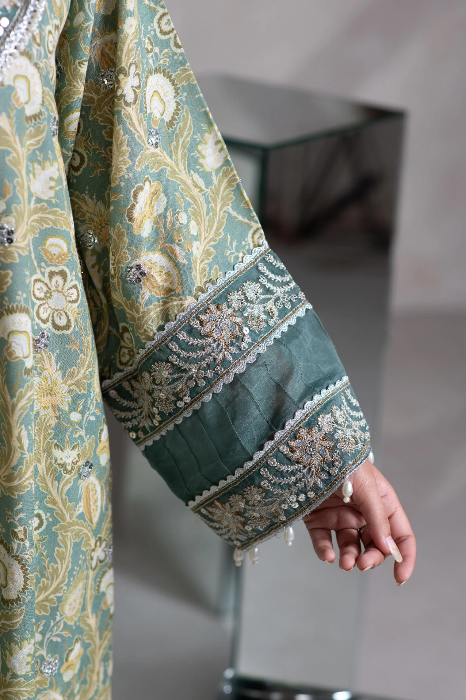 Motif Soft Karandi Embroidered Suit-053 - Image 7