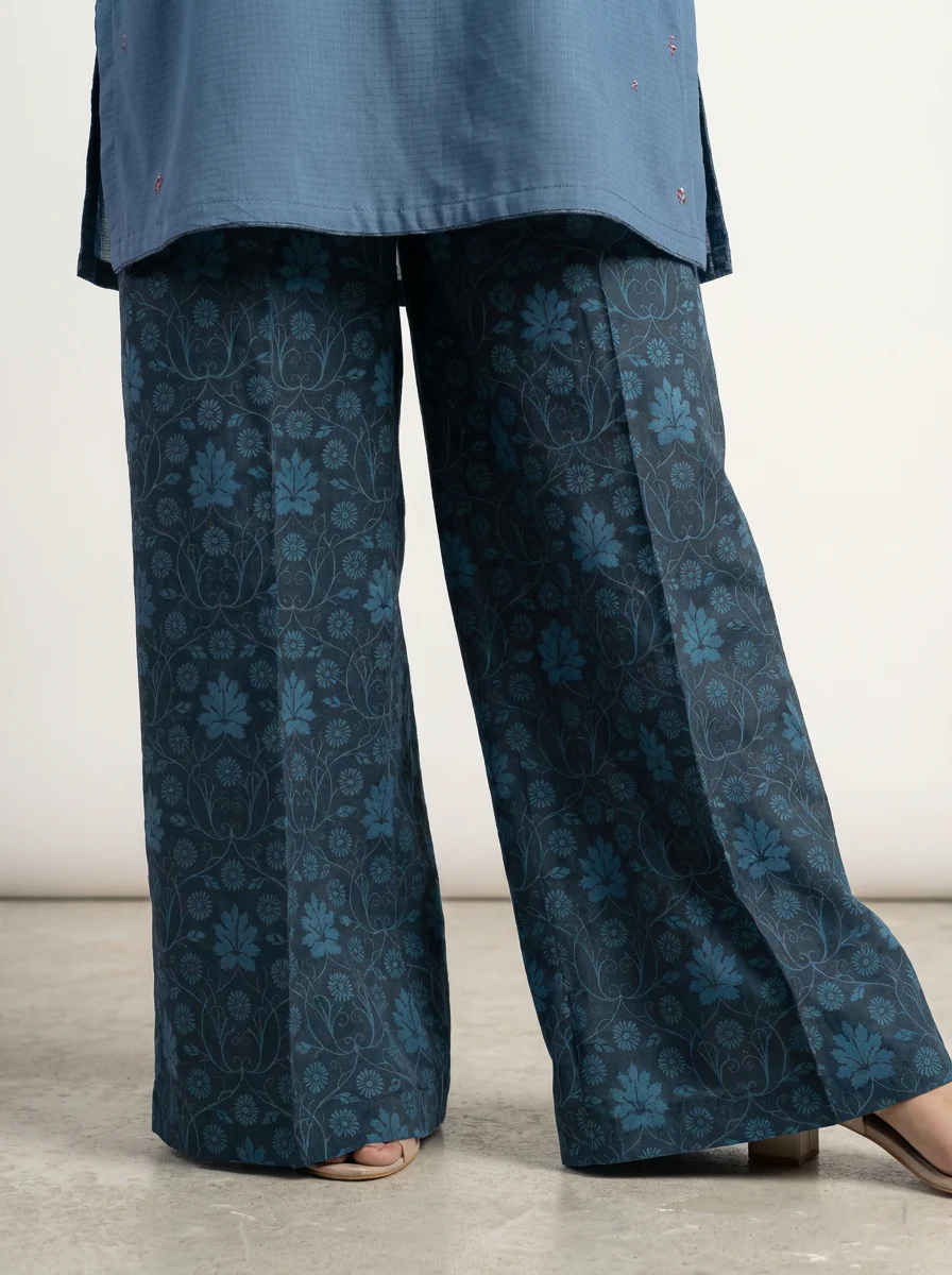 Motif Solid Embroidered Co-ord Set-017 - Image 3