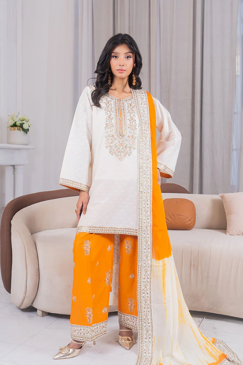 Motif Tilla Brosha Embroidered Suit-023