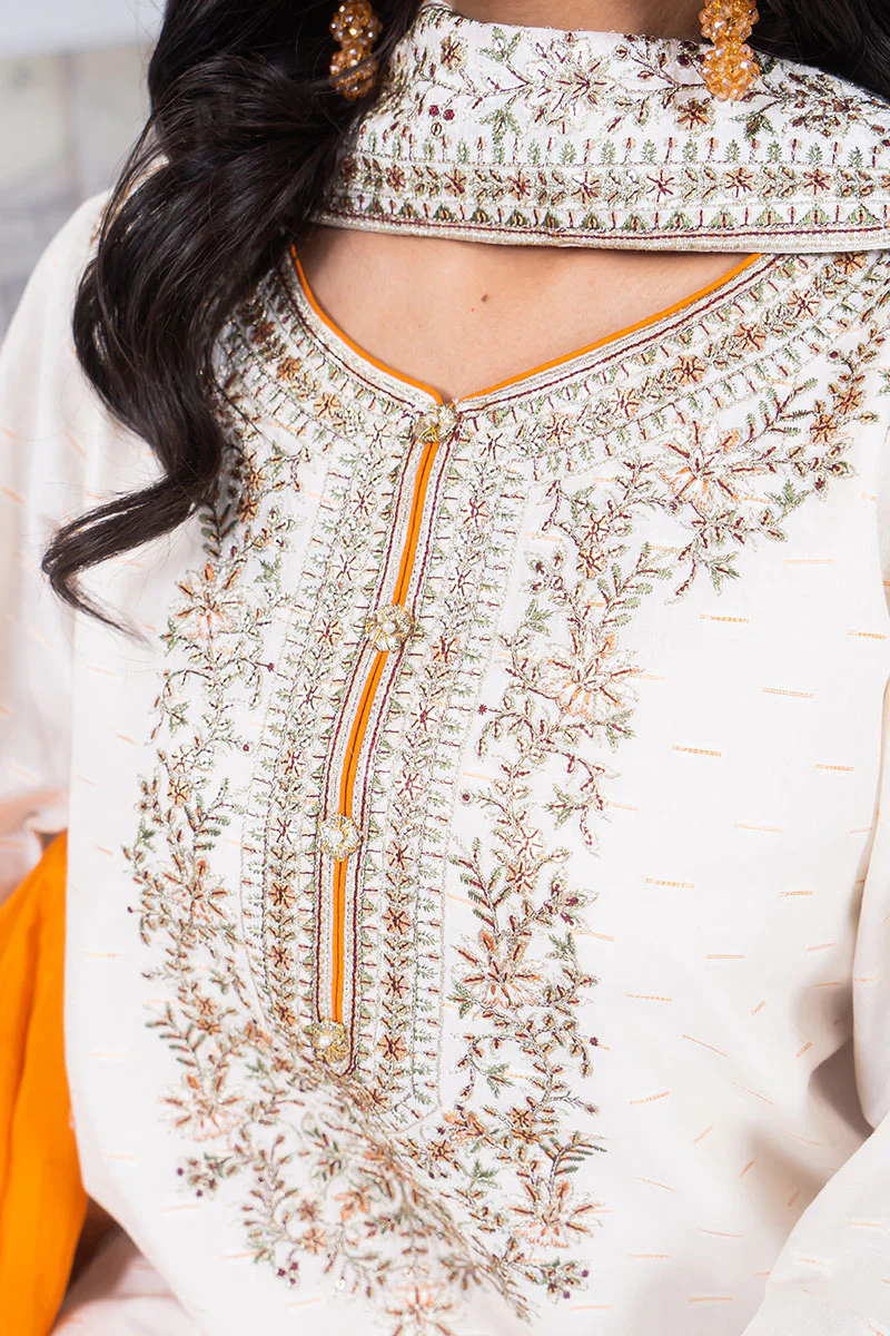 Motif Tilla Brosha Embroidered Suit-023 - Image 2