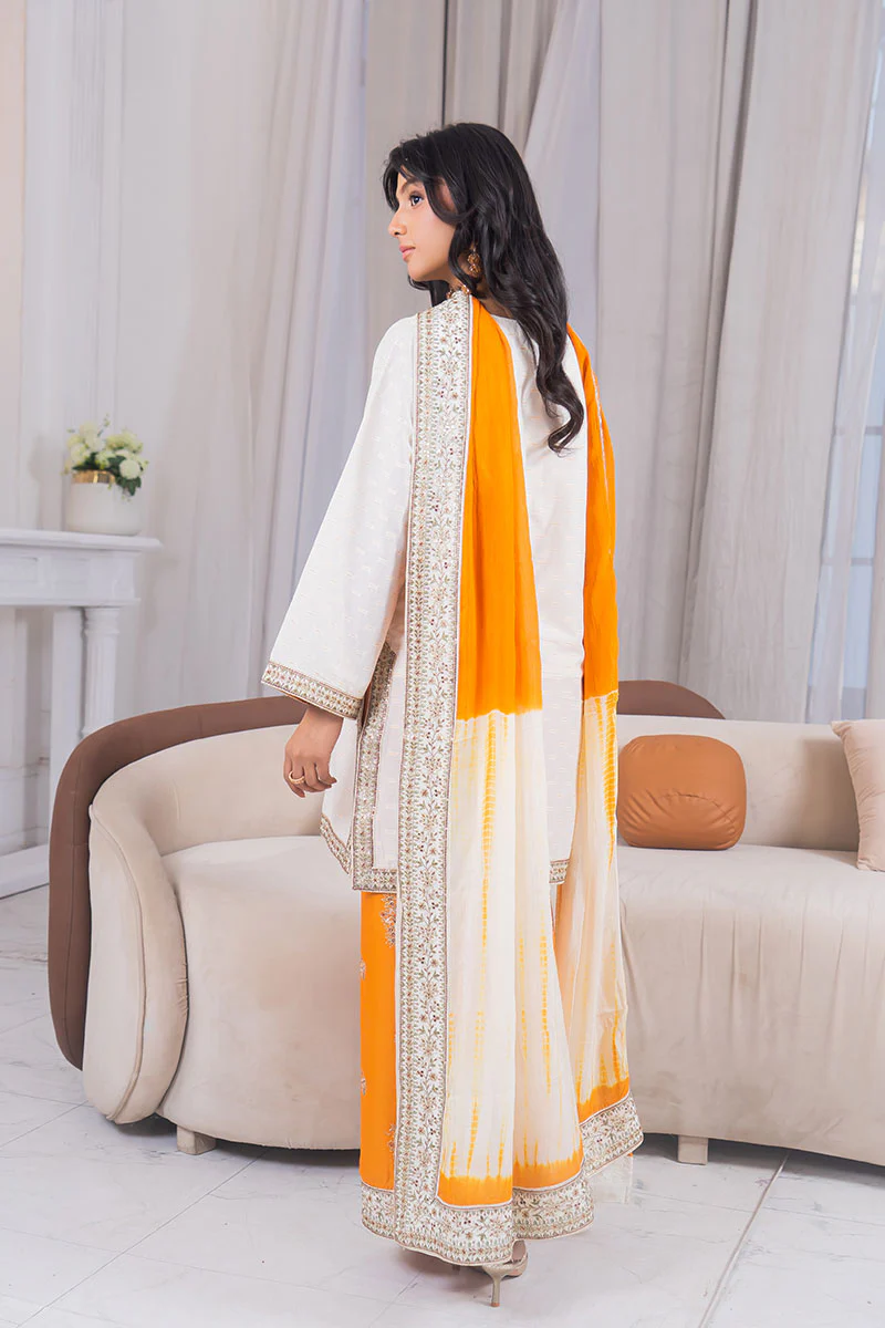 Motif Tilla Brosha Embroidered Suit-023 - Image 4