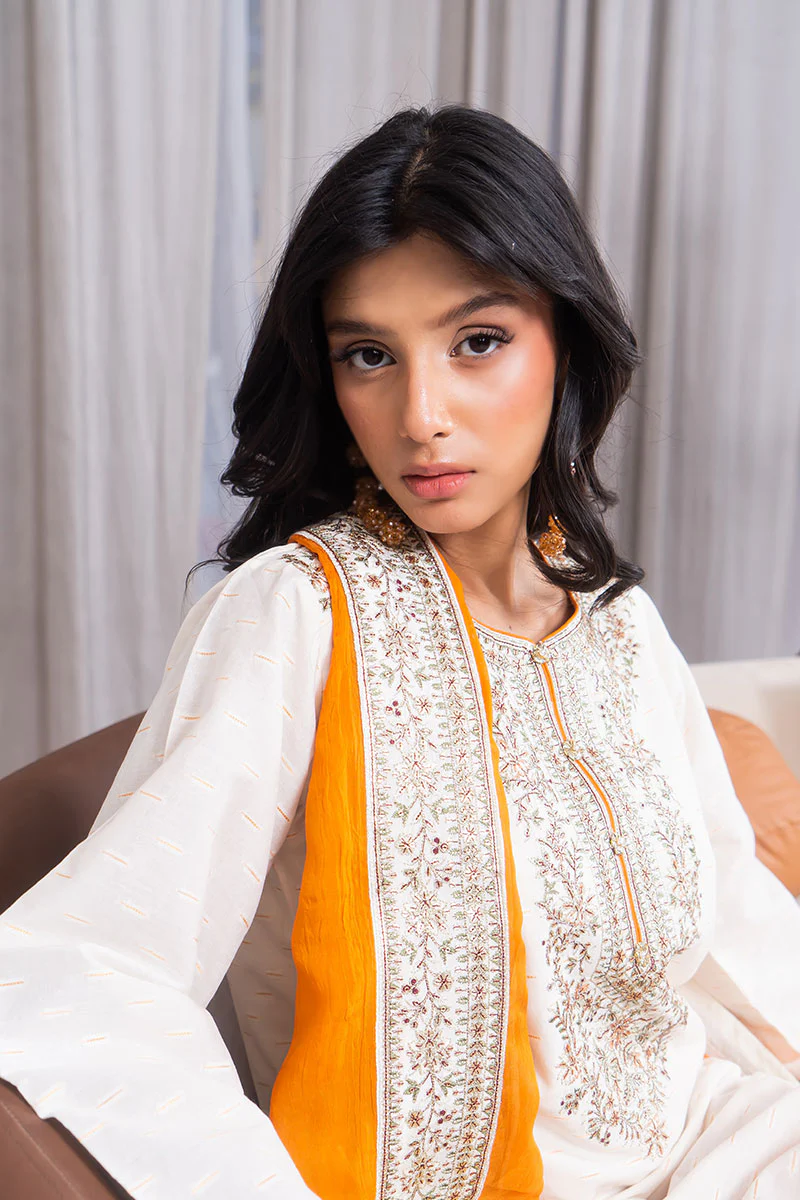 Motif Tilla Brosha Embroidered Suit-023 - Image 6