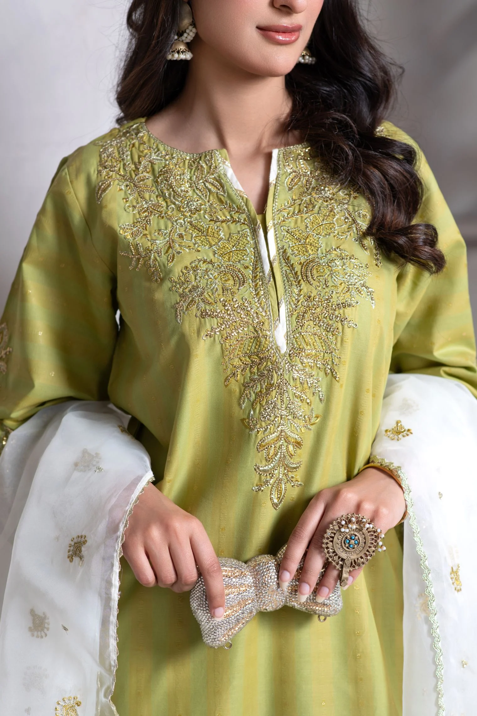 Motif Tilla Brosha Embroidered Suit-222 - Image 6
